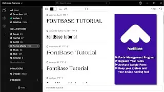 FontBase Program | Font Management