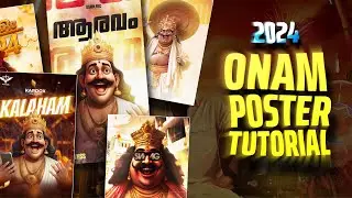 2024 🔥 NEW TRENDING ONAM CELEBRATION POSTER MAKING | ONAM CELEBRATION POSTER TUTORIAL | ONAM 2024