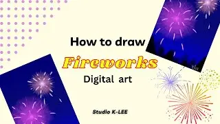 How to draw fireworks - digital art