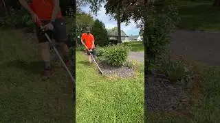 Edging with Shovel or power tool? #edging #lawncare #diydad #diy