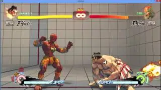 ultra street fighter 4 all combos E. honda