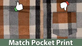 How to Match Fabric Print on a Patch Pocket