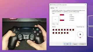 Testing Dualshock 4 Controller using Windows Controller Tester