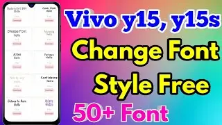 How To Change Font Style in Vivo y15 | How To Download Font Style in Vivo y15s