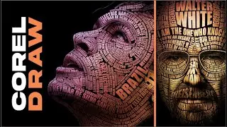 How To Create a Text Portrait Effect - CorelDRAW Tutorial