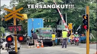 TRUK TERSANGKUT!, Perlintasan KA Terbaru di Poris Kota Tangerang