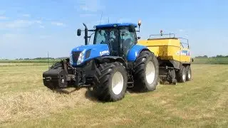 Hooi en gras persen met New Holland combinaties op Texel