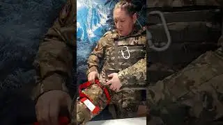 Наложение и снятие силового турникета на ногу #жгуты #турникеты