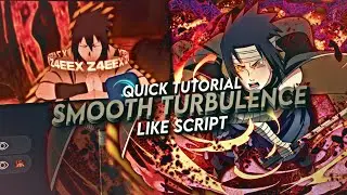 SMOOTH TURBULENCE LIKE SCRIPT | QUICK TUTORIAL [ALIGHT MOTION]