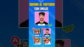Adivina el Youtuber con Emojis #shorts #fedevigevani #lyna #picus #kimberlyloiza #alejoigoa #karla