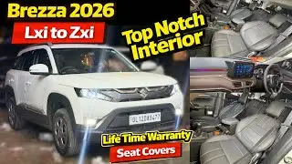 मात्र Rs80Hazar Mein Brezza Base To Top Modified✅ brezza lxi to zxi modification 