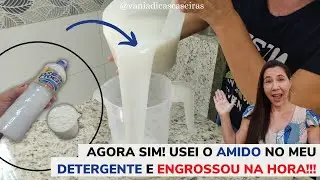 🔴NOW I USED STARCH IN MY HOMEMADE DETERGENT AND IT THICKENED INSTANTLY WITHOUT A MIXER OR BEATER!