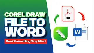 How to convert CorelDraw to word | Book formatting Tutorial | Hevlendordesigns 
