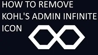 How to remove Kohl's Admin Infinite icon.