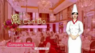 Catering service promo animation