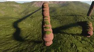 OpenGL Procedural terrain - random experiments