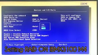 How To Set Raid On IBM X3100 M4