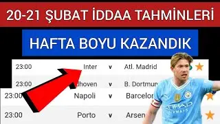 EFSANE KAZANDIK ! 20 ŞUBAT VE 21 ŞUBAT İDDAA TAHMİNLERİ