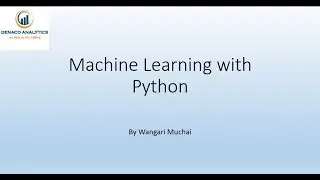 Machine Learning with Python