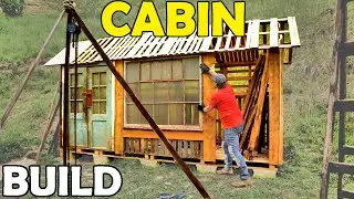 How to Build a Cabin from Pallet Wood, Doors, Windows #4
