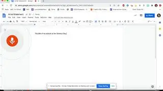 Using Voice to Text in Google Docs