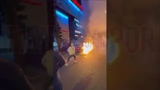 В Москве мажор понтанулся и сжег мерседес