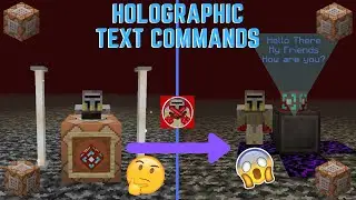 Command Block Tutorial #61: Holographic Text Commands in Minecraft (1.16+)