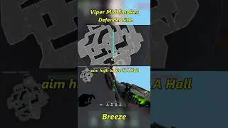 Valorant - Viper Mid Smokes Breeze Attacker Side and Defender Side