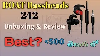 BOAT BASS HEADS 242 UNBOXING & REVIEW | BEST BUDGET EARPHONES BELOW 500 || SIMHA VARMA