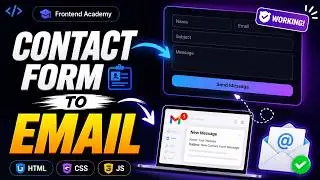 How to Connect Contact Form to Email | HTML CSS JavaScript