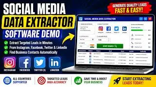 Generate Unlimited Business Leads with Social Media Data Extractor