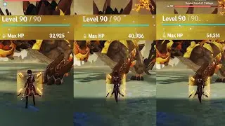 Zhongli Shield Test: 30K/40K/50K HP | Genshin Impact