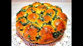 Пампушки  на сыворотке с чесноком и укропом. (к борщу и не только)