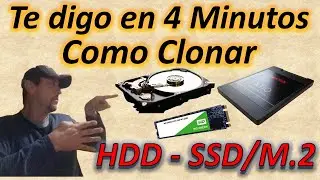 Clonar Disco Duro a SSD  M.2 con HDClone Te lo Digo en 4 Minutos, 😎¡Nuevo 2022! 😱