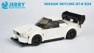 LEGO Nissan Skyline GT-R R34 instructions (MOC 