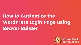 Login Form Module for Beaver Builder | PowerPack Beaver Builder Addon