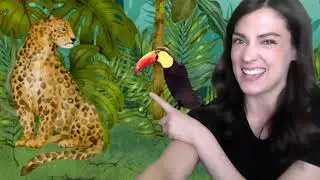 Rainforest Adventure Activity using Green Screen on Zoom! Speech Therapy, Occupational Therapy