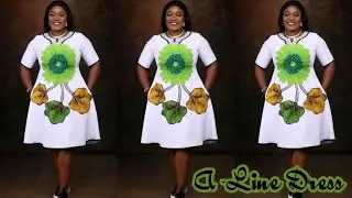 HOW TO MAKE AN A- LINE DRESS || SIMPLE A- LINE DRESS || TAYLORMADE DESIGNS