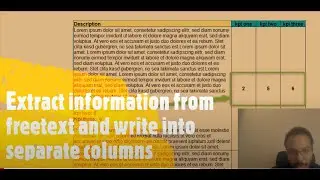 How to extract information from free text and write into separate columns using pandas?