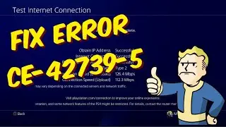 How To Fix PS4 Error CE-42739-5