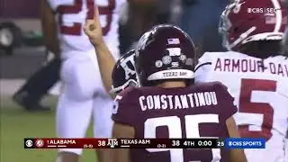 Texas A&M Walk Off Field Goal To Beat #1 Alabama (Field Stormed)