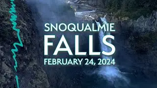 Snoqualmie Falls on February 24, 2024