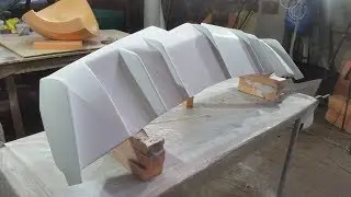 2ч.Cadillac STC Coupe диффузор/making fiberglass diffuser
