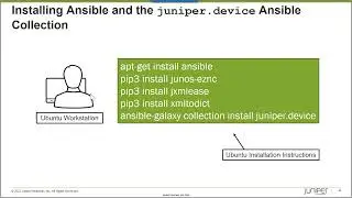 Installing Ansible and the Juniper Ansible Collection