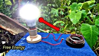 Copper Wire With Megnet 220 volt light energy genretore/how to make free energy 2023