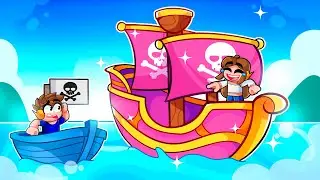 Eu tenho o MAIOR BARCO PIRATA para matar meu AMIGO no Roblox!