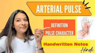 Arterial Pulse in Hindi | Pulse Character - Pulses Paradoxus, Water hammer pulse | Pulse Waveform