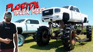 Florida Trucks Meet at a Drag Race Track !
