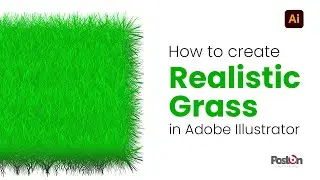 How to create Realistic Grass in Adobe Illustrator #tutorial  #illustratortutorial #tutorials