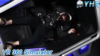 Roller Coaster VR 360 Simulator Shooting Rotating Big Cockpit For Amusement Park